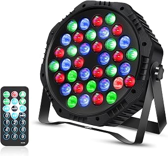 36 LED   RGB   9  DJ       &DMX   /  1