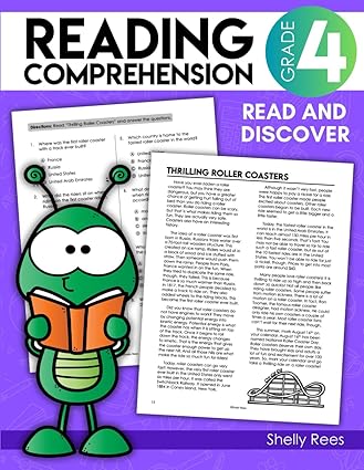 4th Grade Reading Comprehension Workbook: Fourth Grade Reading Passages ...