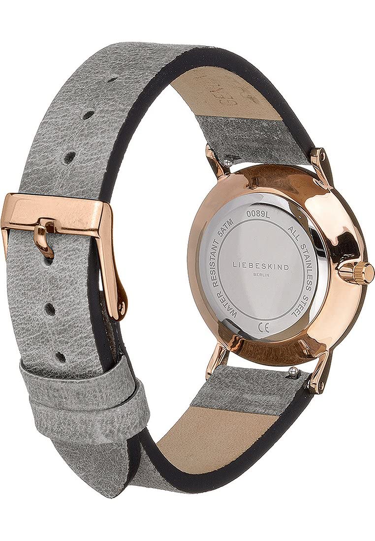 Liebeskind Berlin Damen Armbanduhr – 30 mm Quarzuhr mit rundem Gehäuse – Edelstahl-Mesharmband – 5 ATM wasserdicht – Zeitlos & filigran