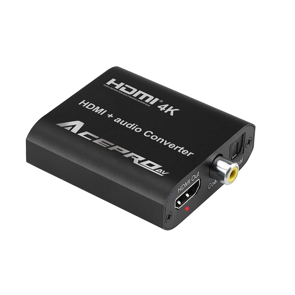 Amazon | 【 AceProAV 】 4K HDMI音抽出備え変換コンバーター
