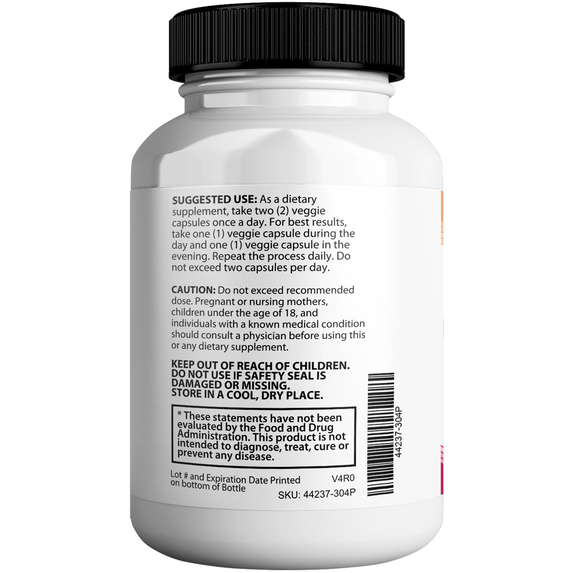 Juicy Peach Slippery Elm Bark Vaginal Dryness Moisturizer, Feminine Care for Women, End Vaginal Dryness with Slippery Elm Bark | Feminine Care for Vaginal Health, Made in USA, 60 Cap