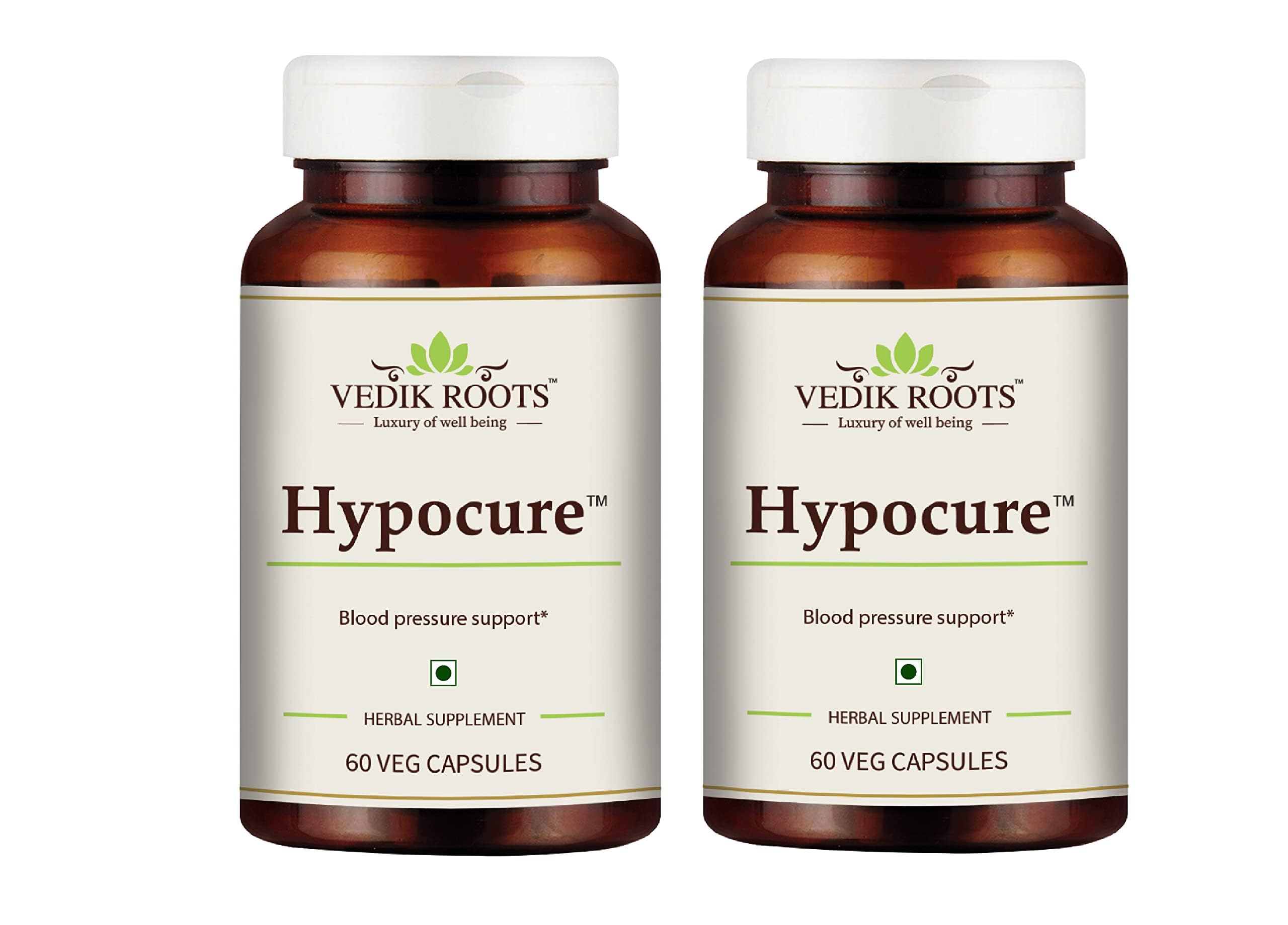 Vedikroots Hypocure Ayurvedic Capsules 60 Capsules| Blood Pressure Control| Ayurvedic Medicine| Heart Health Support| Hypertension Management| For Men & Women (Pack of 2) (B0BLK1NC1Q) Amazon Price History, Amazon Price Tracker