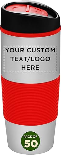 Vasos de agarre de color personalizados de 16 onzas, juego de 50 unidades, paquete a granel personalizado, perfectos para licuados, café helado,