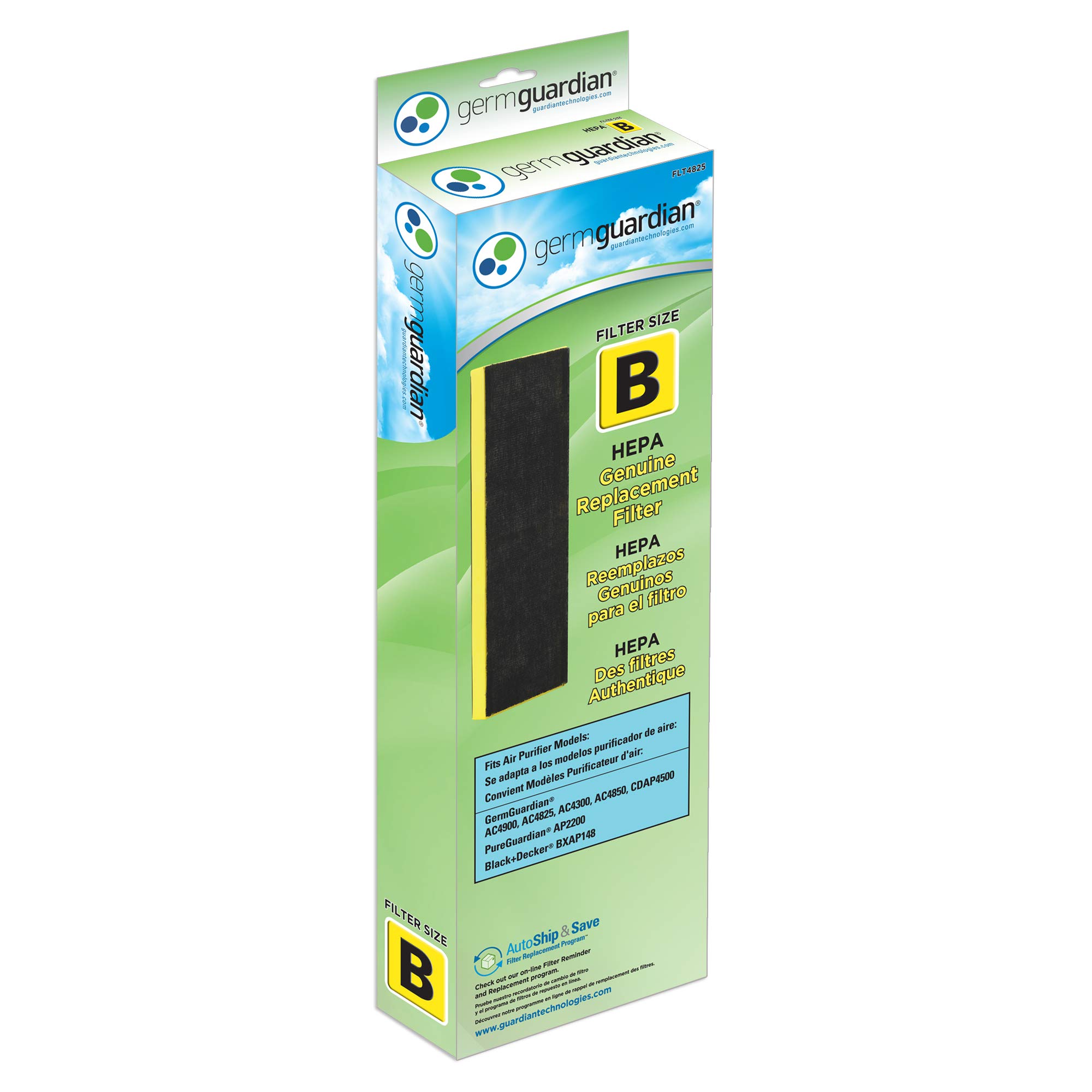 Germ Guardian Air Purifier Filtro De EAS HEPA Y Prefiltro Compatible Con GermGuardian FLT4825 Filtro De Rep Germ Guardian Filter - Foto 3