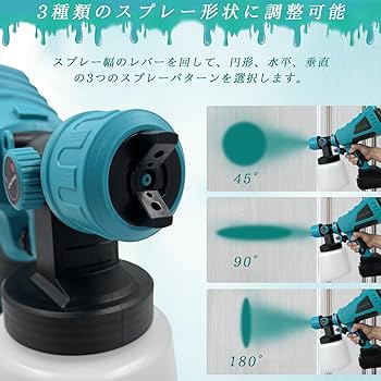 Amazon | コードレススプレーガン 充電式 電動 スプレーガン