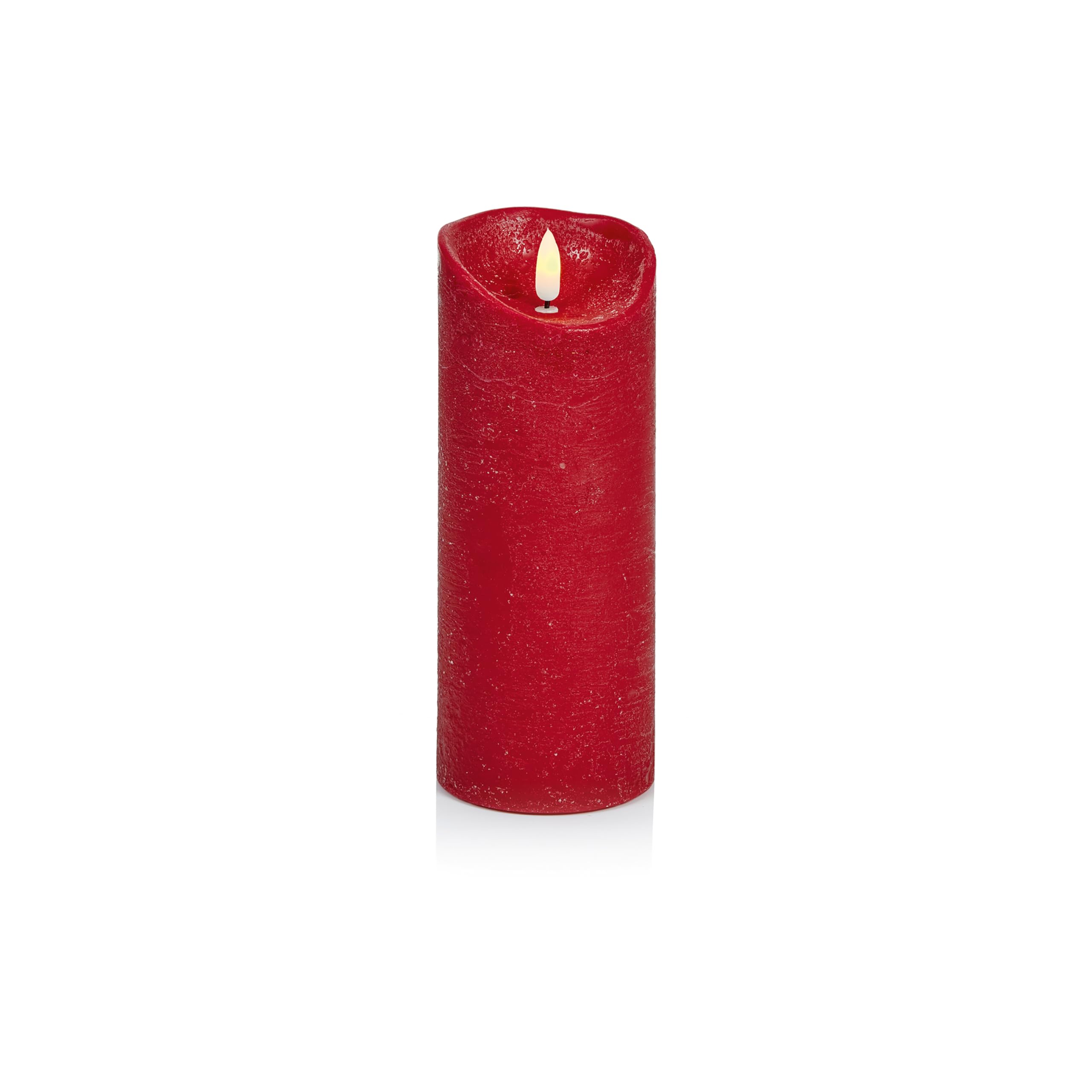 Premier Red Decorations Led Flickabrights Wax Candle Battery Operated Christmas Decoration Xmas Festive Décor 23Cm X 9Cm