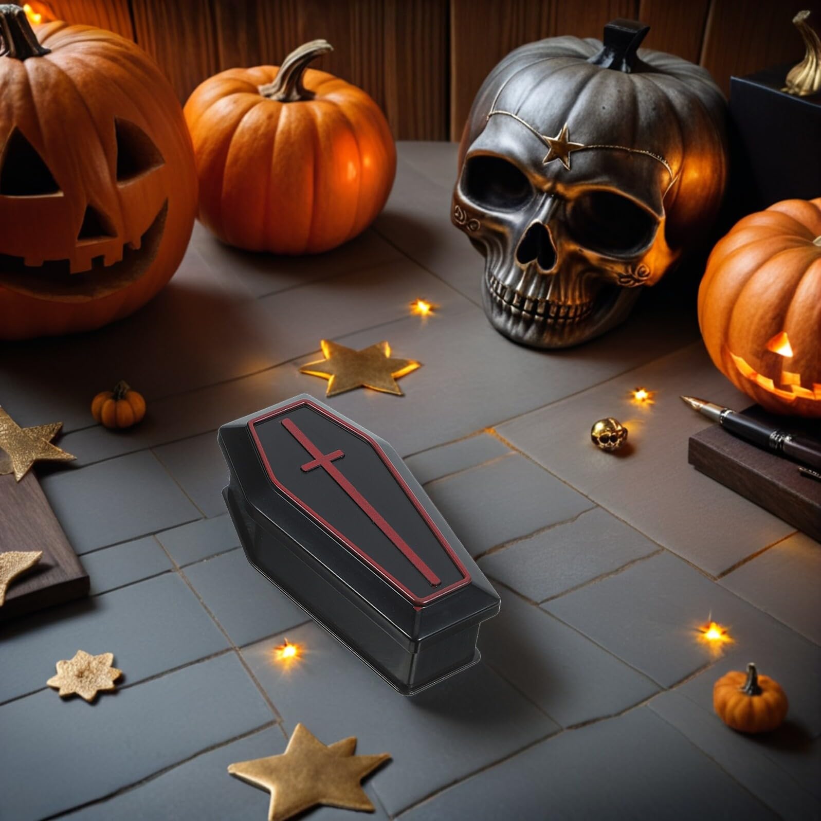 Horror 60 Mini Statuette Teschio In Plastica - Decorazione Halloween, Accessorio Scherzi, Per Tavolo, Casa Delle Bambole O Paesaggi In Miniatura (2x1.3 Cm Ca.) Decorazione Tavolo