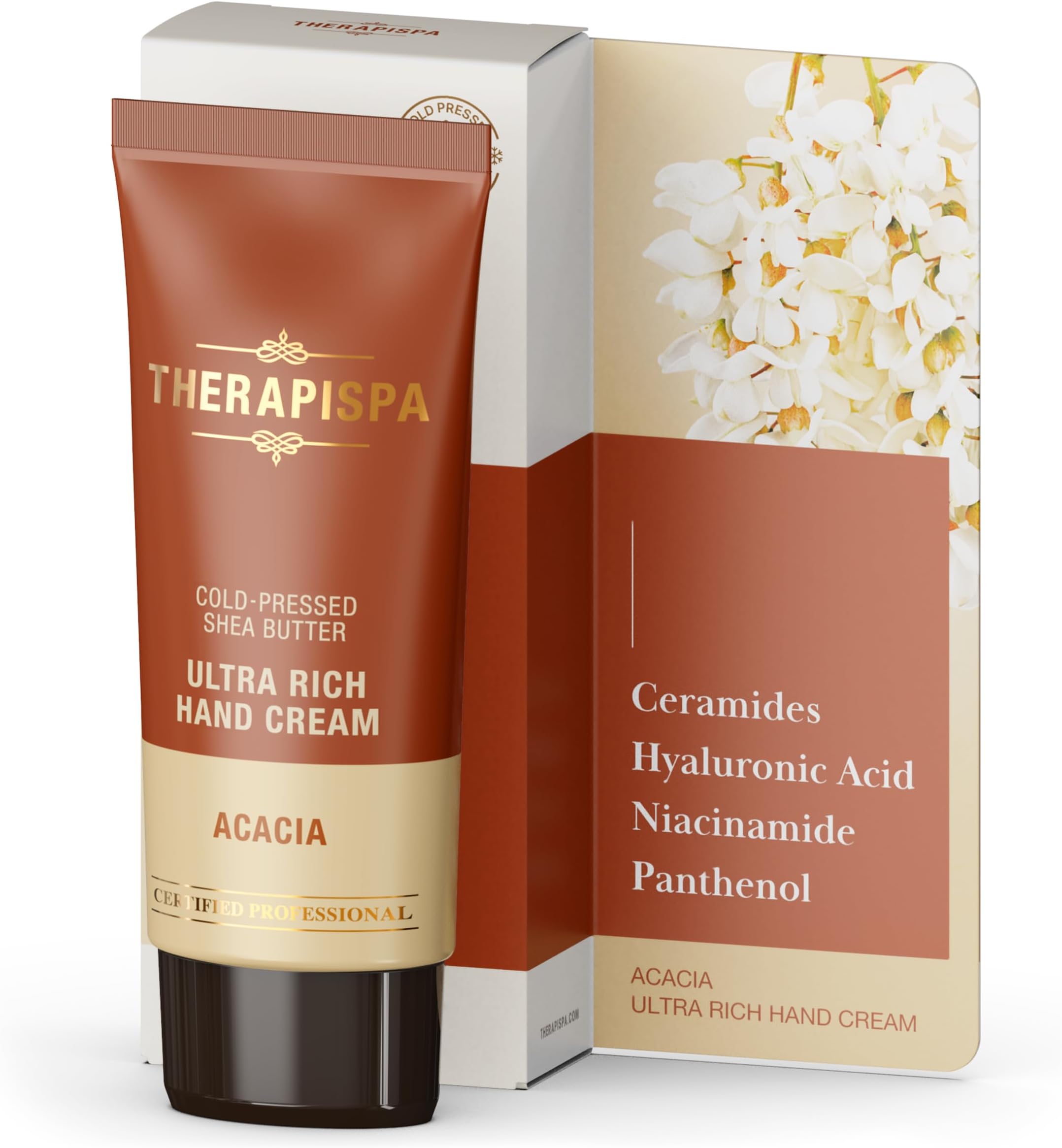 Ultra Rich Hand Cream with Hyaluronic Acid, Niacinamide (B3), Panthenol (B5), Ceramides & Shea Butter for Dry Hands, Protect, Nourish, and Moisturize (Acacia, 1.7 fl oz, Pack of 1)