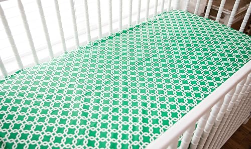 Miniatura 8 de SheetWorld - Sábana bajera ajustable 100% algodón percal para cuna de viaje BabyBjorn, luz de 24 x 42 pulgadas, eslabones negros, fabricada en