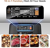 Vista 3 de 85Kpa Vacuum Sealer Machine - Kitchen Gifts, 10-in-1 Full Automatic Food Saver with Easy-Lock Handle, Built-in Cutter & Roll Storage for Dry/Moist
