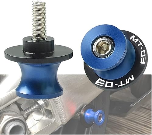 Miniatura 2 de Clavijas de arranque 0.236 in motocicleta CNC aluminio basculante carretes deslizante Tornillo de soporte para Yamaha MT-03 MT03 MT 03 2006-2015