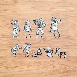 Zombie Stick Family Figure Pet Dog decals image