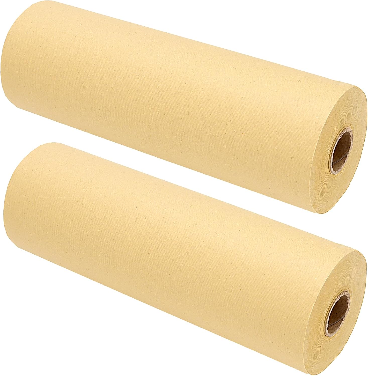 SHEUTSAN 2PCS 13.7 Inch x 328ft Chinese Calligraphy Paper Roll, 35cmx100m Xuan Paper Roll, Sumi Rice Bamboo for Drawing, Writing