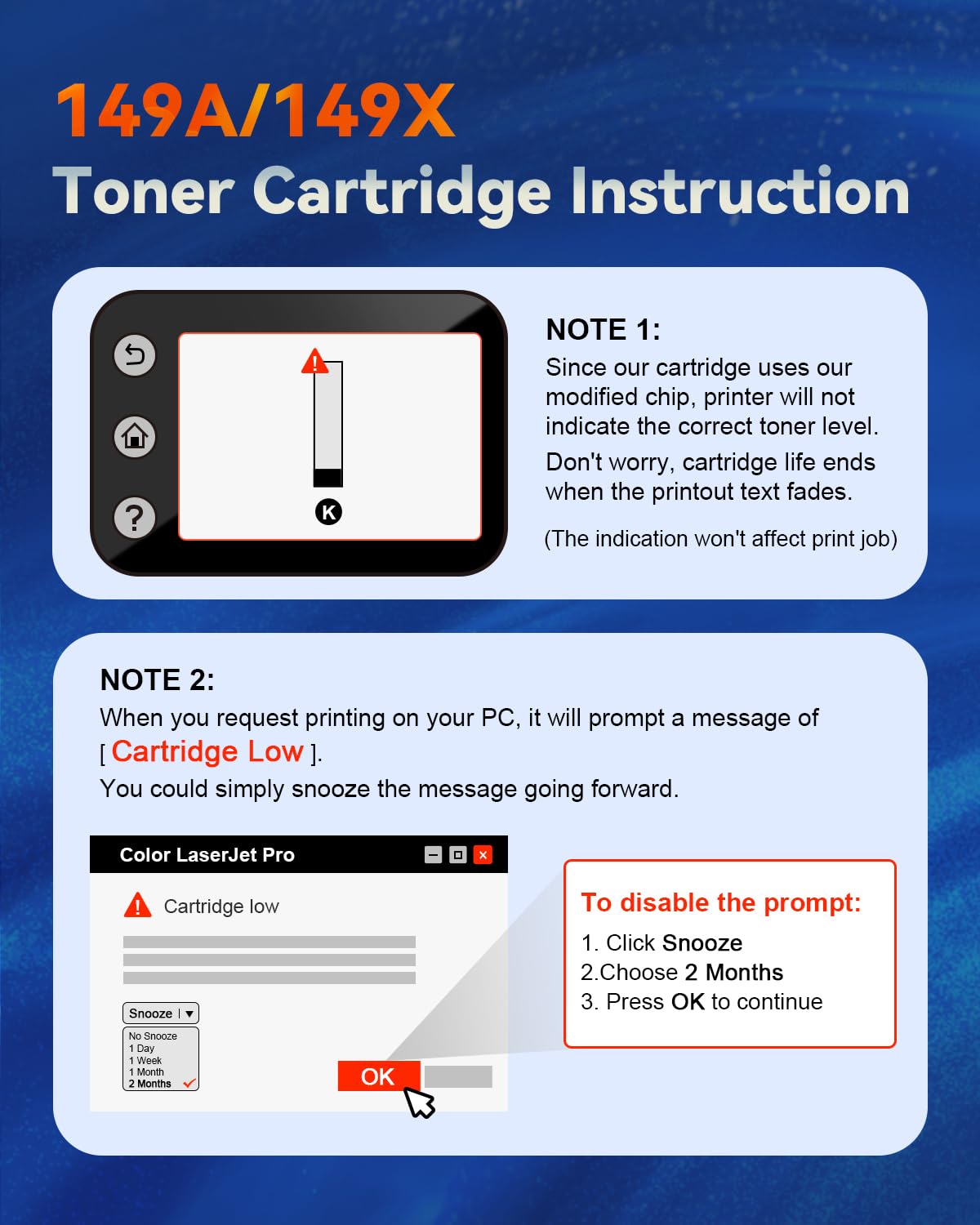 149A Toner con chip compatibile con HP 149A 149X W1490A W1490X Toner Compatibile per HP Laserjet Pro MFP 4102fdw 4102dw 4102fdn 4102 Laserjet Pro 4002dw 4002dn 4002d (1 Nero)