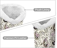 Vista 106 de Fintie Soporte para anteojos forrado de felpa con base magnética, estuche de cuero vegano prémium para lentes