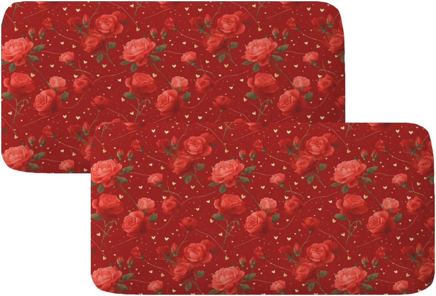 Sweet Berry Art Flower Loveseat Covers Couch Covers for 2 Cushion Couch, 2-Piece Stretch Sofa Slipcovers Anti-Slip Washable Furniture Protectors for Dogs Pets