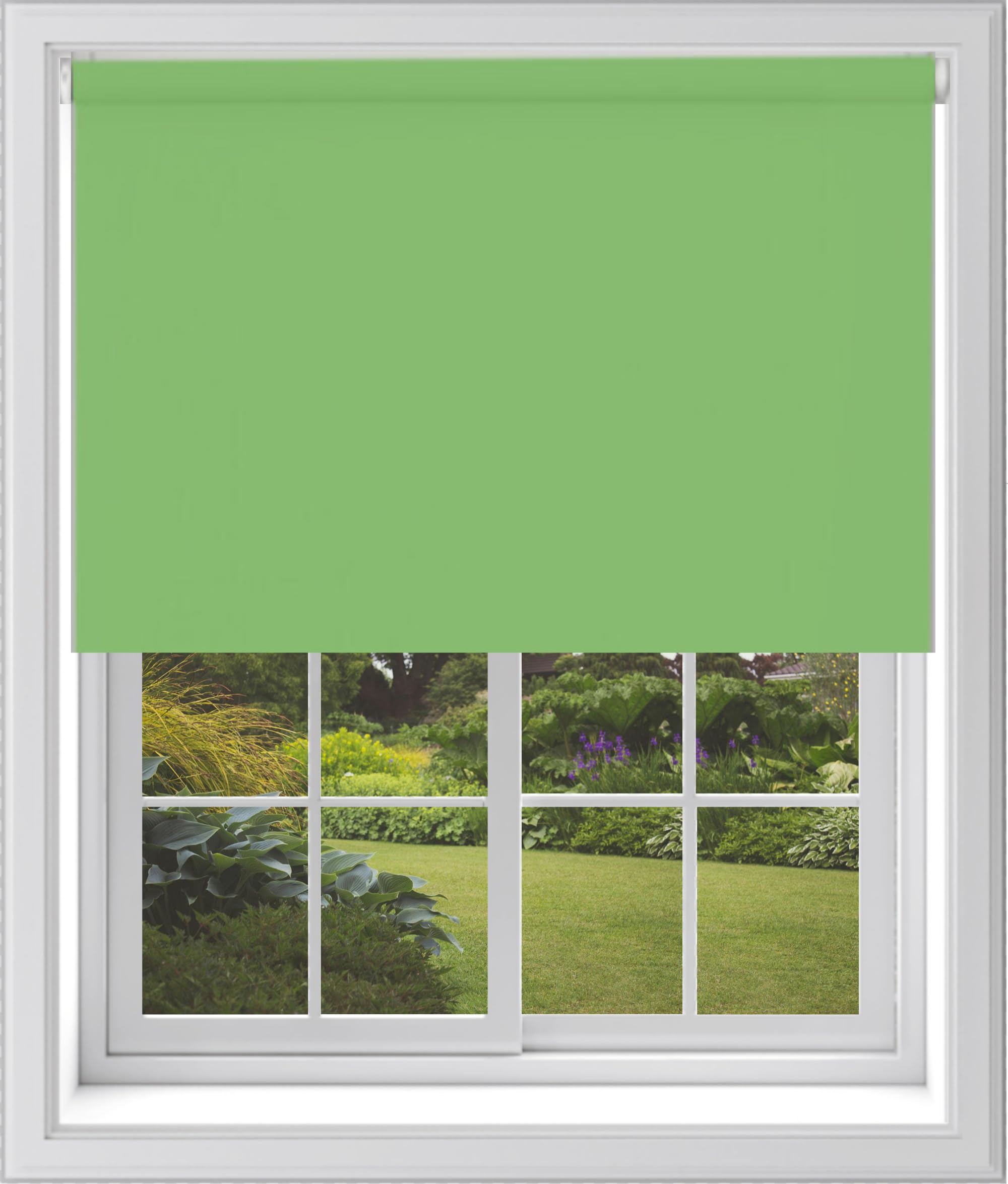Caecus Lime Green Blackout Roller Blinds Made To Measure Window Blinds Easy Fit Child Safe Thermal Properties Home Office Fitting Included Up To 60Cm Width X Up To 160Cm Drop