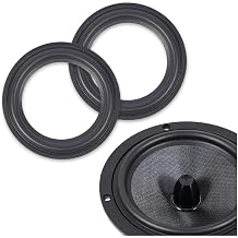 2pcs 4" Speaker Ring Box Accessory Edge Surround Ring Replacement Component for Rubber Subwoofer Surround Speaker Repair or DIY
