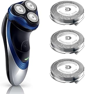 tuokiy SH30 Replacement Heads for Philips Electric Shaver Series 1000, 2000, 3000 and S738 Click and Style with 9 Durable Sharp Blade, Easy Cut, 3 - Pack, Black