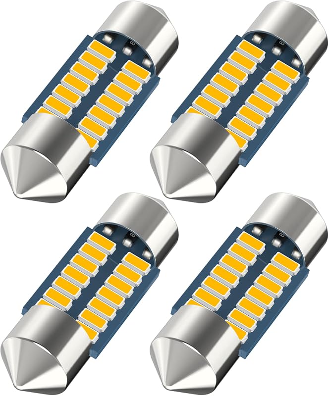 Lâmpada LED festoon Serundo Auto DE3175 DE3022 DE3021 12 V para iluminação interna – Kit com 4 unidades