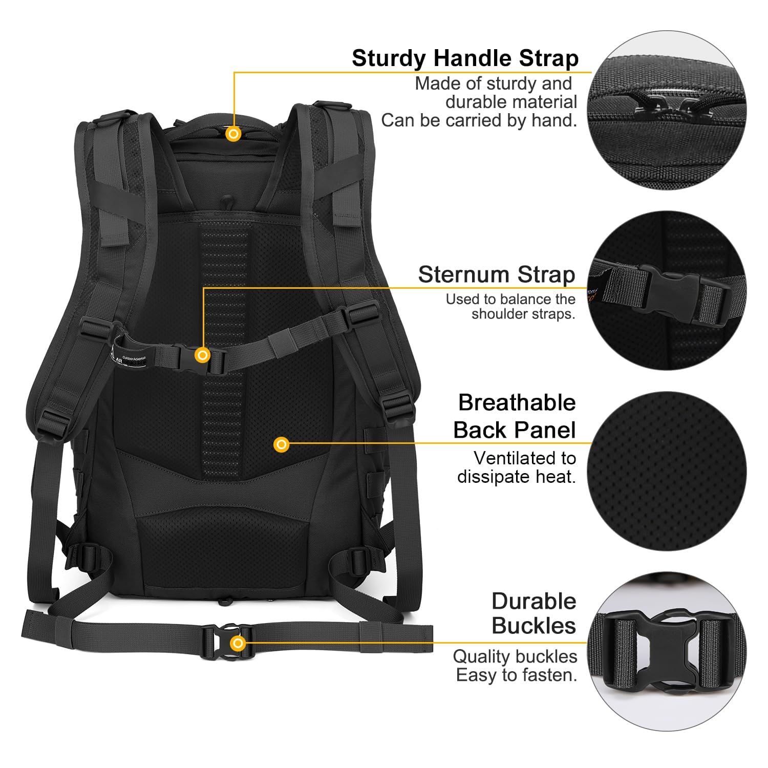 Mardingtop Molle 30 l plecak turystyczny, wojskowy, taktyczny plecak męski, plecak Cordura na wędrówki, kemping, trekking, wspinaczkę