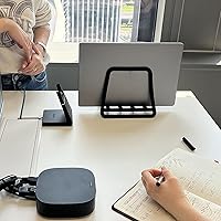 Vista 8 de Soporte vertical para computadora portátil, soporte de escritorio ajustable, ahorro de espacio vertical para computadora portátil