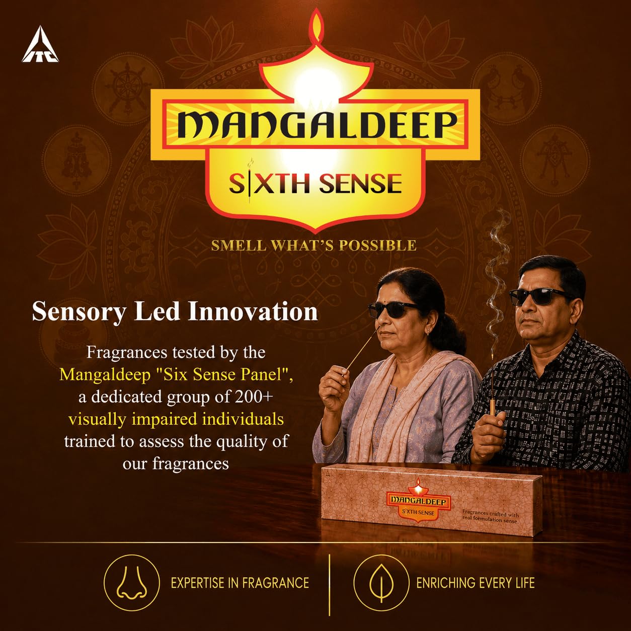 Mangaldeep Temple Sandalwood Incense Cups - 15 Cups -5