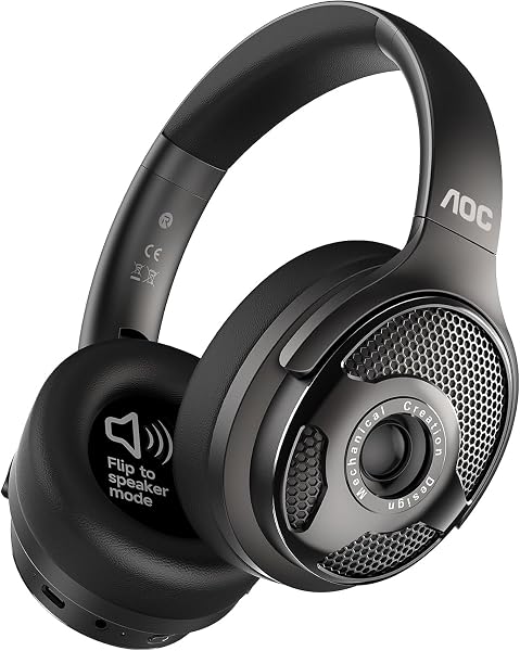 AOC Wireless Headphones for TV, Clear Sound for Senior, Low Latency Audio