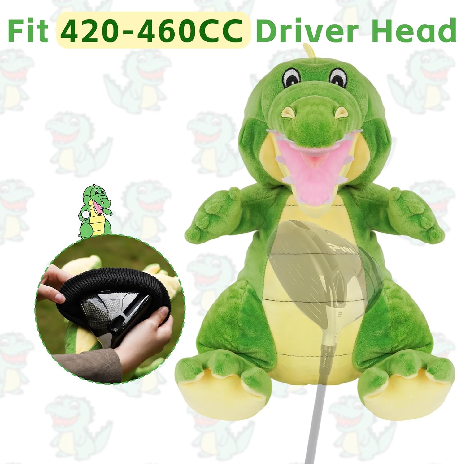 Funny Golf Headcover, Animals Plush Driver Headcover, Golf Club Head Covers Gift for Men Women