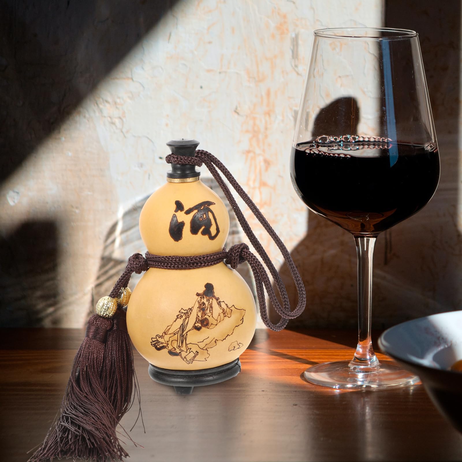 Amazon.com | Natural Gourd Bottle Gourd Hip Flask Sake Drink Ware