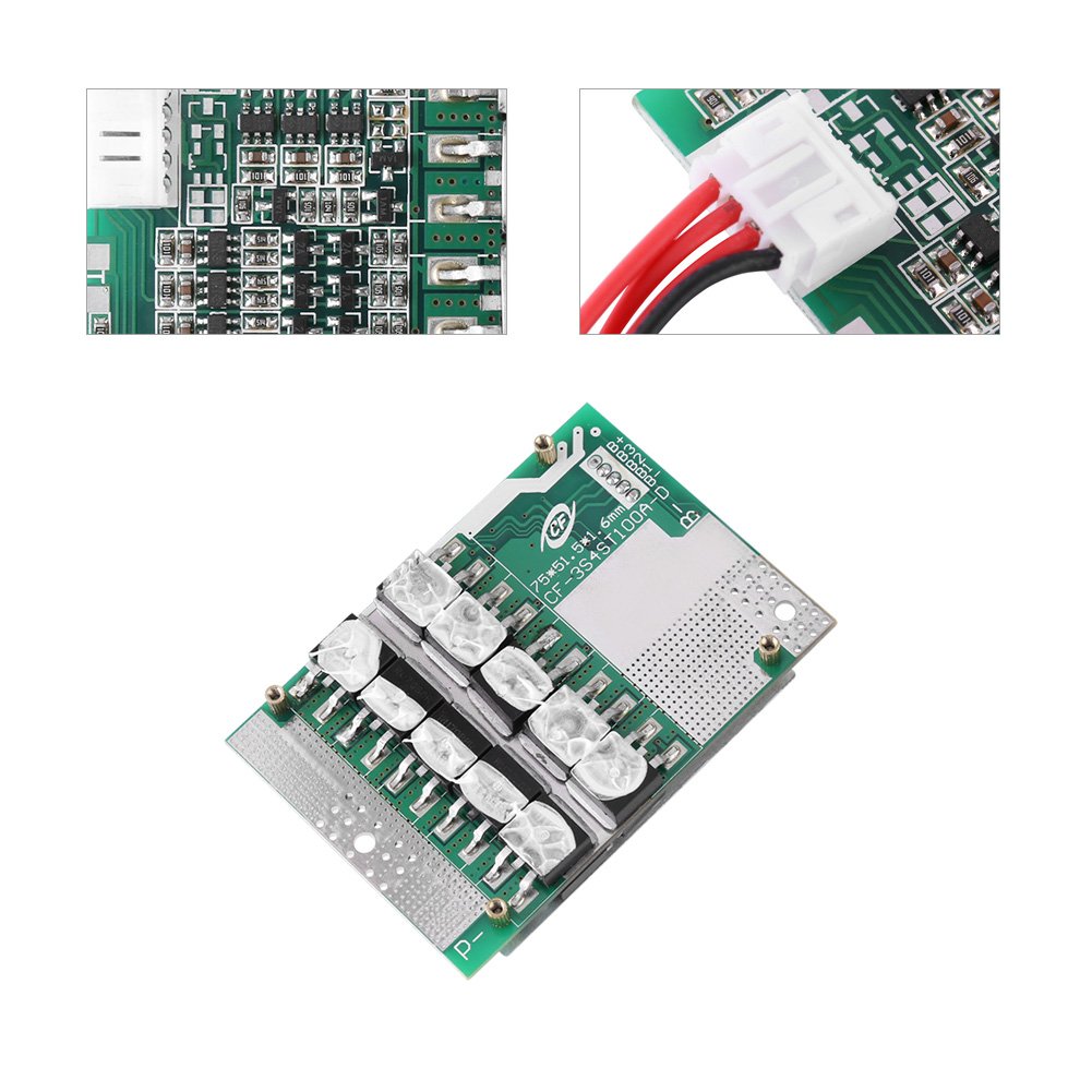 3Series 50A 11.1V / 12V / 12.6V Płyta Ochronna PCB z równoważeniem dla baterii litowej