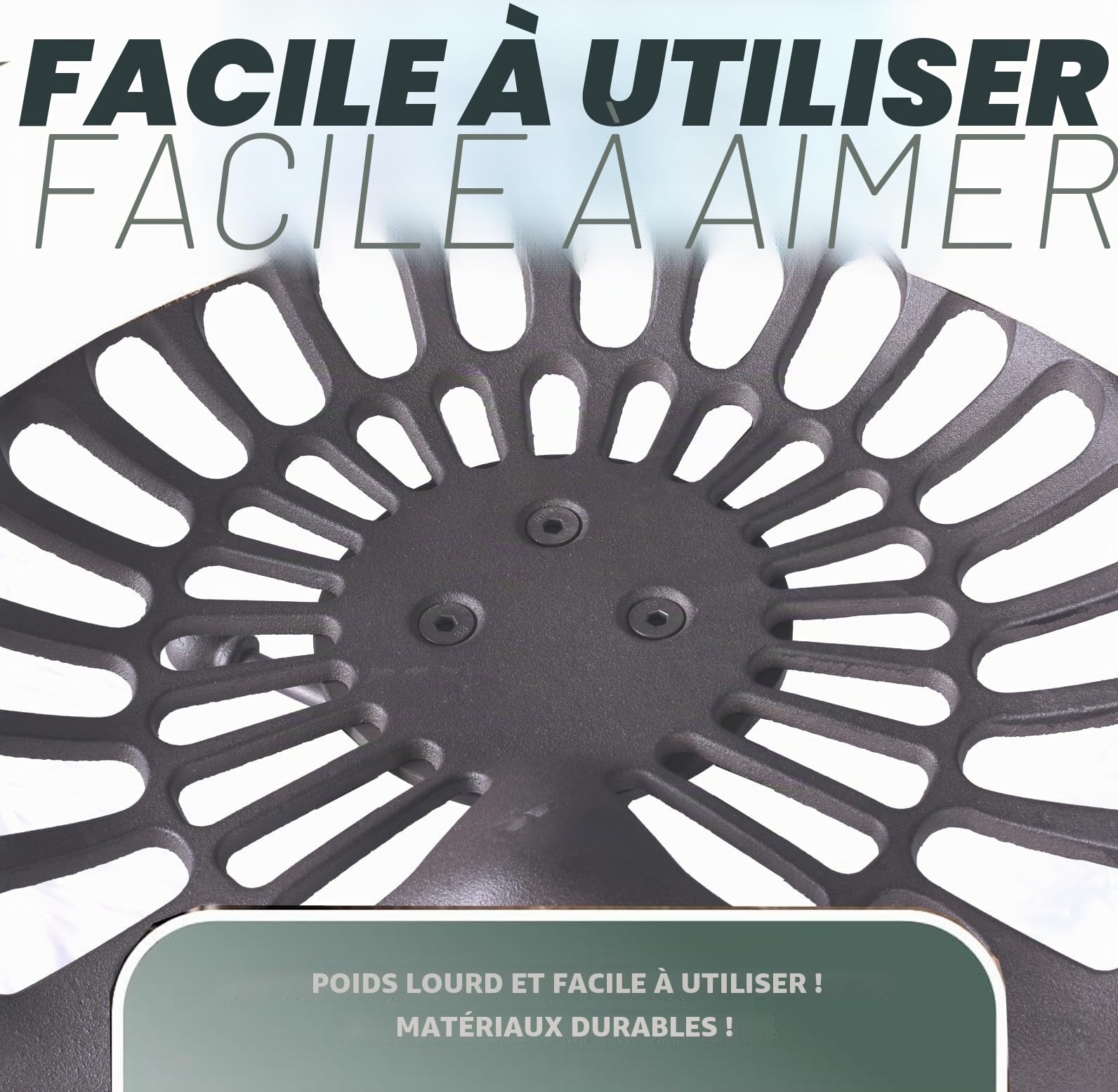 Topower Tabouret de Bar Industriel de Ferme - Tabouret de Tracteur de Fonte, Taille réglable, siège pivotant, Chaise de Barre de Petit déjeuner