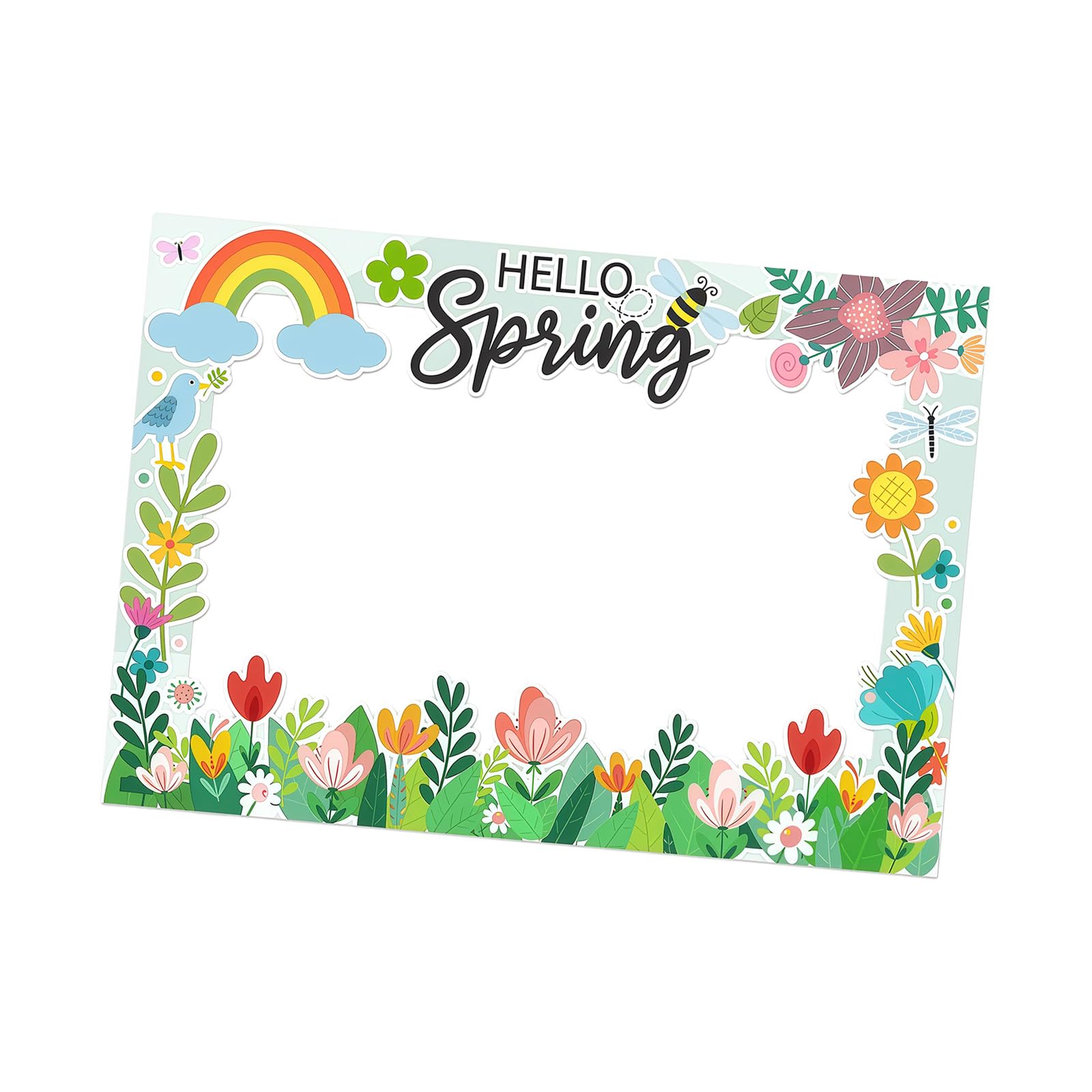 Handheld Party Props for Spring Celebration Photo Booth Decorations Cardstock Easyly Assembly Holiday Cardstock