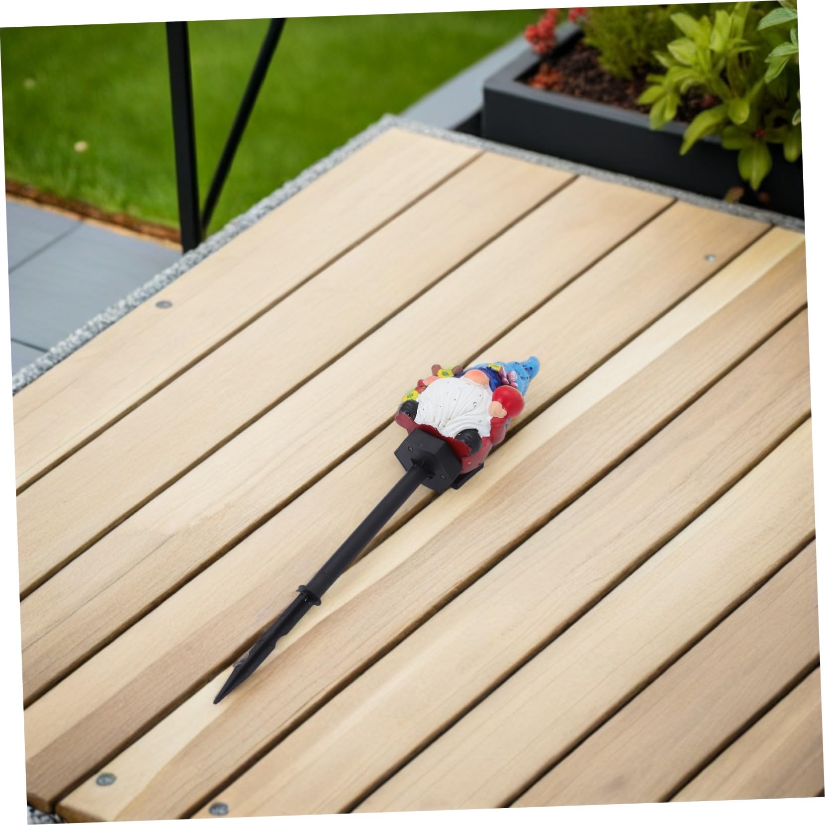 Uonlytech Lámpara Solar de de Jardín Figura Decorativa Exterior con Luz LED para Césped y Patio Estaca Solar para Iluminación de Paisajes Jardines y Patios