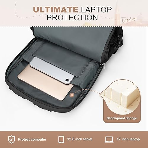 Miniatura 5 de Maelstrom Mochila de viaje para mujeres y hombres, mochila para laptop de 25 litros para portátiles de 17 pulgadas, mochila de mano impermeable para