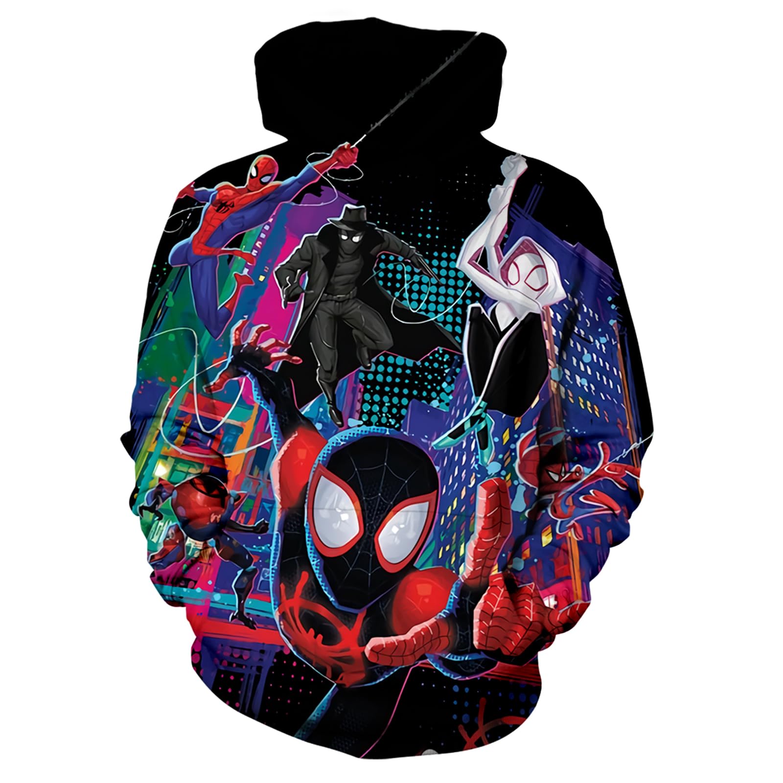 Boys Anime Hoodie 3d Printed Pullover Sweatshirt Cosplay Hoodies Game Character Sweatshirts C-Large
