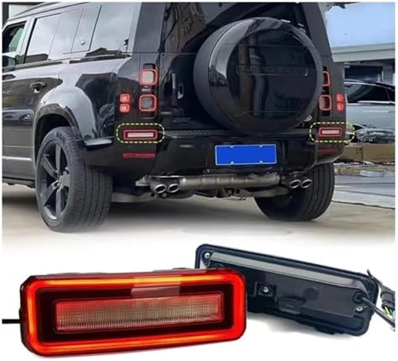 Tylne światła LED zderzak tylny reflektor tylny hamulec światło