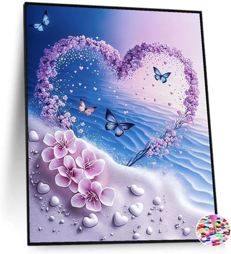 Amazon ダイヤモンドアート 四角 スクエア ダイヤモンドペインティング 手作り絵画 全面貼り付けタイプ ビーズアート 30x40cm