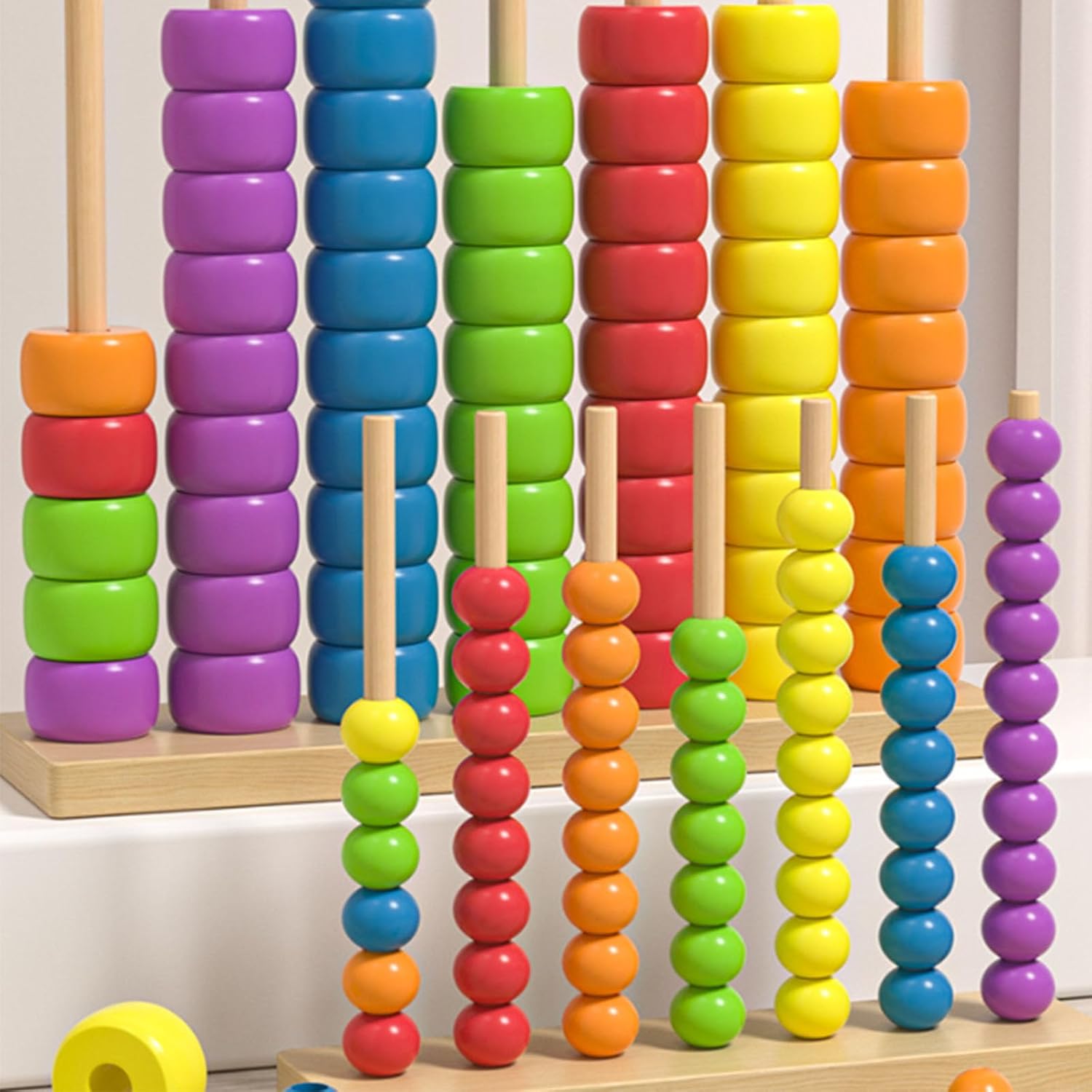 Color Pile Game for Adults, Color Pile Up Challenge, Color Matching Stacking Puzzle Game, Fast-Paced, Interactive Competitive Challenge for Family Game Night, 2-4 Players (A-S)