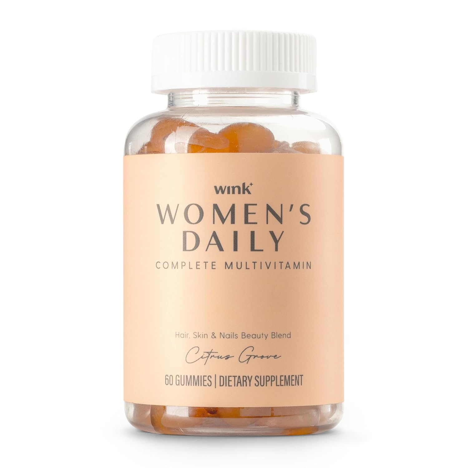 Vitaminas Gummy Wink Well para Mulheres: Beleza, Cabelo e Unhas Fortes com Apoio ao Sistema Imunológico - 60 Unidades