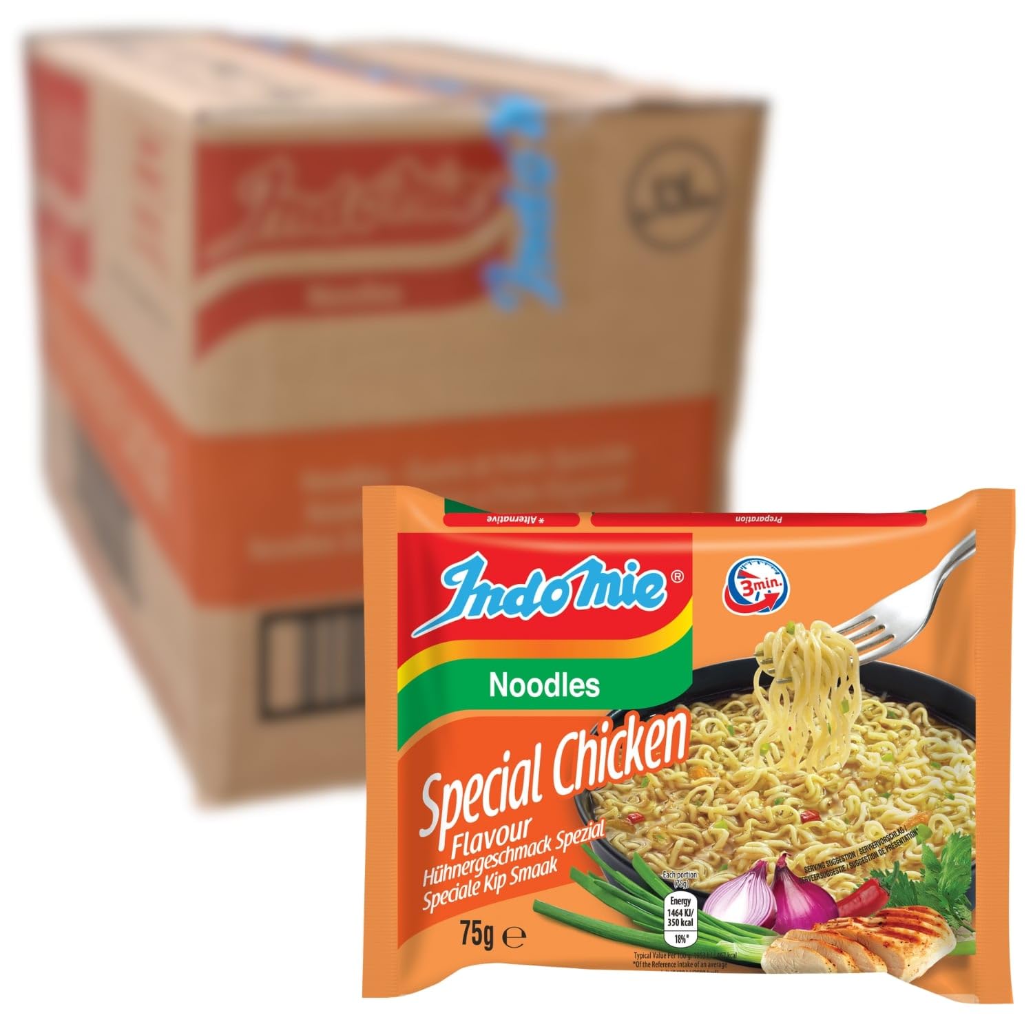 INDOMIE - Instant Nudeln Hühner Spezial - Multipack (40 X 75 GR)