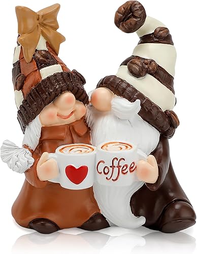 Gnomos de café, accesorios de decoración de barra de café, decoración de gnomos de primavera y verano, regalos de otoño, decoraciones para el hogar,