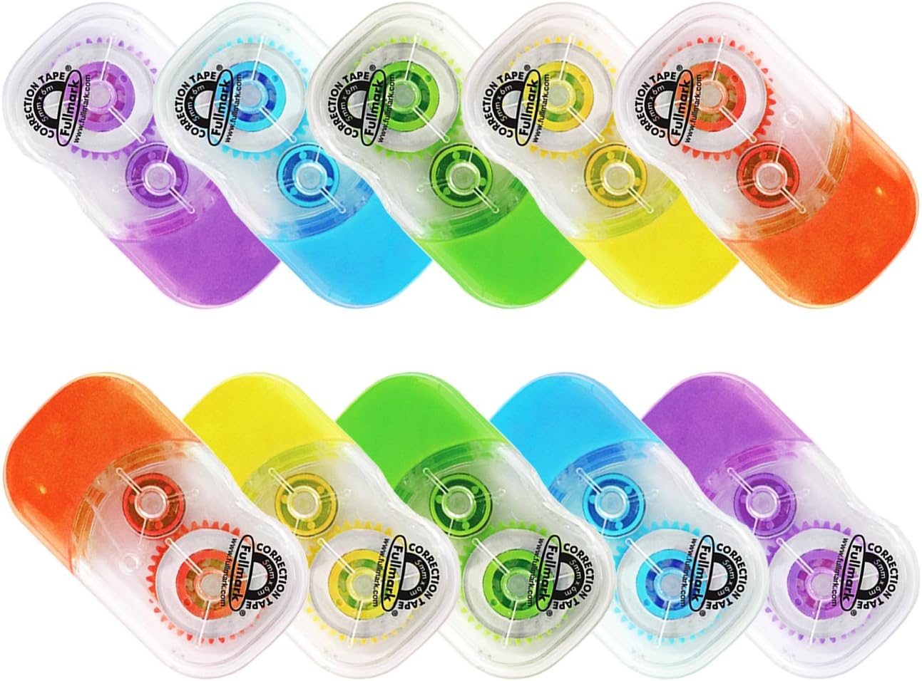 Fullmark Model E Correction Tape, 5mm X 6m Each, 10-Pack
