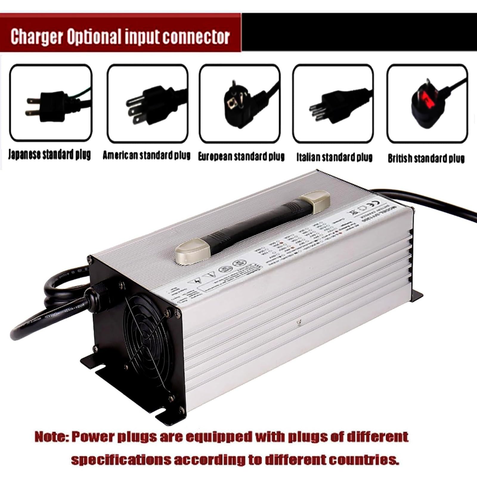 Ładowarka do wózków widłowych 1500 W, 48 V, 25 A, wysokiej mocy, ładowarki do akumulatorów kwasowo ołowiowych z 50 A, 120 A, 175 A, 350 A, złączem Andersona do akumulatorów kwasowo ołowiowych do wóz