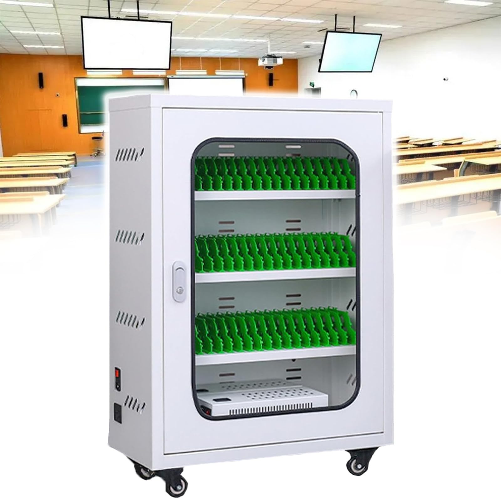 GTHTUHFD Cellphone Usb Station Lockers Cell Phone Storage Cabinet Charging Station 30/40/50/60 Slots,Multi Cellphone Storage Locker,50Slots-40Slots,50slots