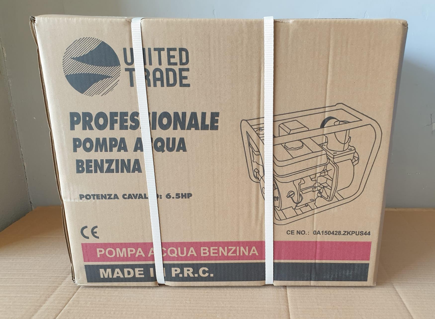 Motopompa a scoppio autoadescante 6.5hp 4 tempi Omaggio coppia raccordi 2"