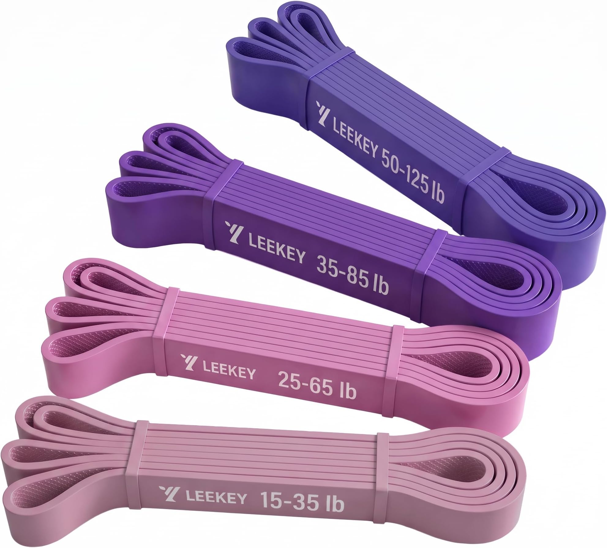 LEEKEY Resistance Bands Set - Pull Up Assist Bands for Workouts, Mobility, Powerlifting & Physical Therapy
