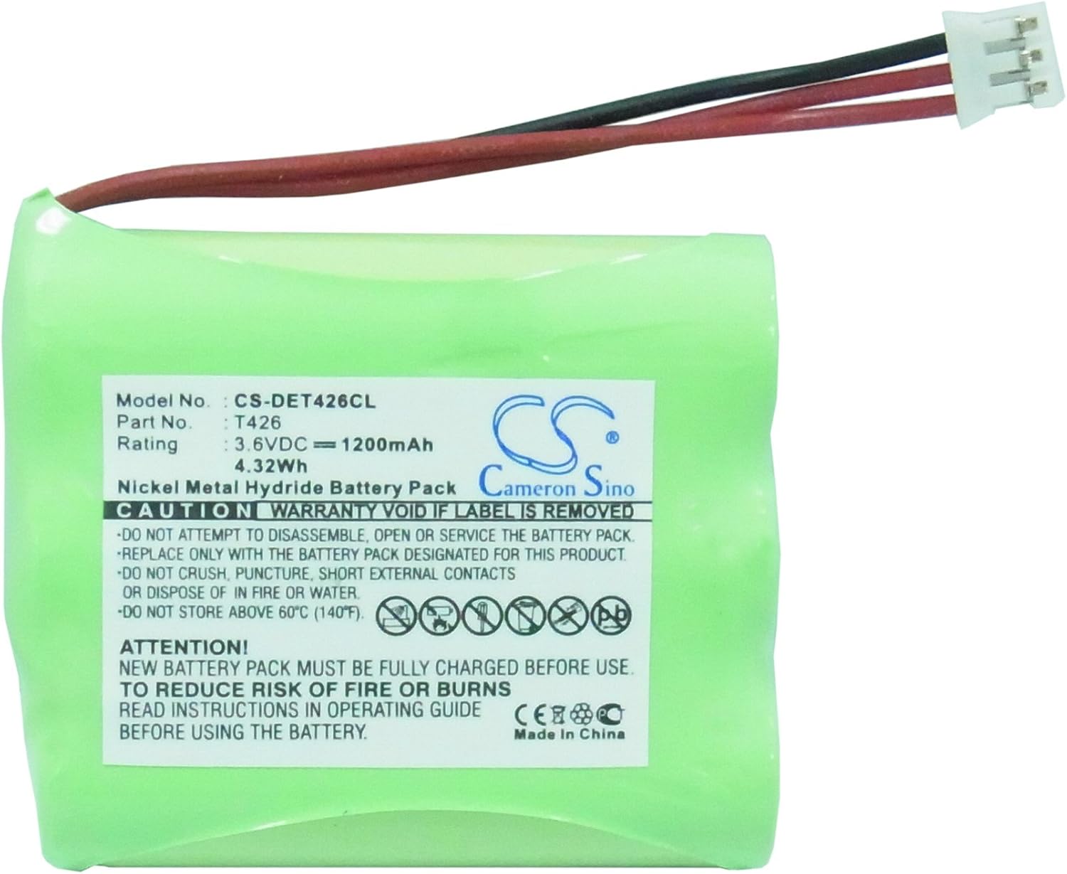 3.6V High-Performance Replacement Battery for Commodore 200CT Office with T426/1200mAh