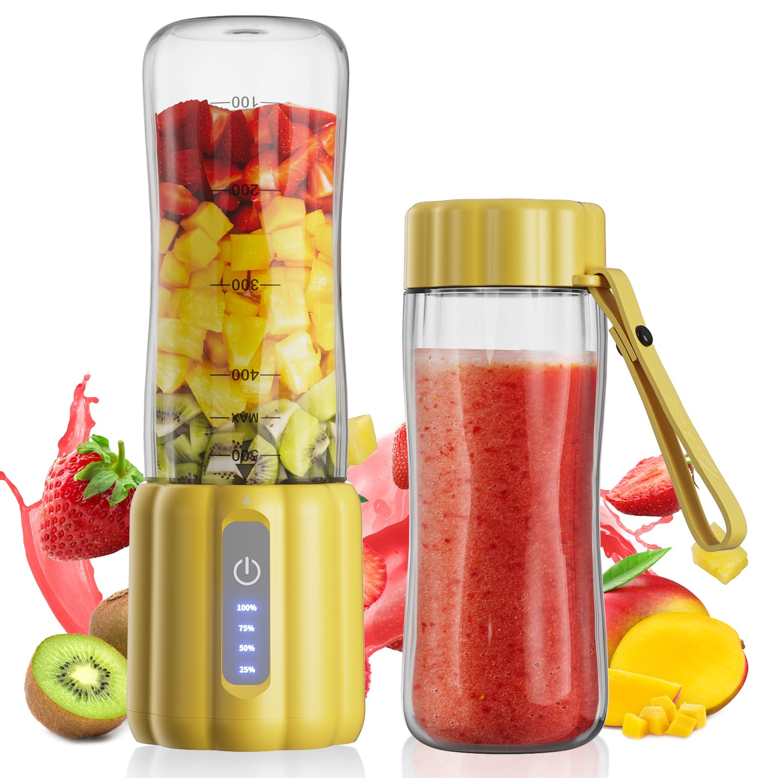 Mélangeur portable COKUNST 532 ml fini les grumeaux dans vos milkshakes et boissons saines