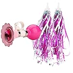 U-LIAN Kids Bike Horn Children Bicycle Bell Streamers and Bike Bell for Girls Bike Accessories for Girls or Boys